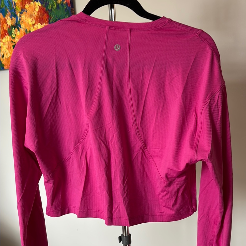 lululemon athletica Women's Fuchsia Long Sleeve Sweatshirt